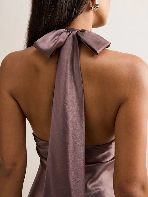 Amelia Satin Maxi Dress