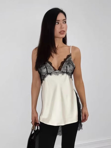 Elena - Top lace satin