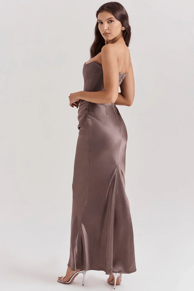 Serena - Dress scuplted satin