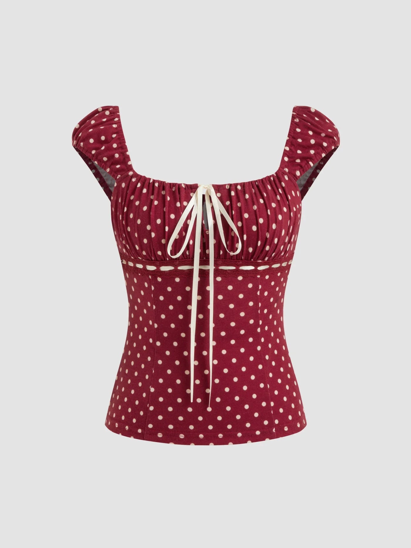 Ella - Top polka tie