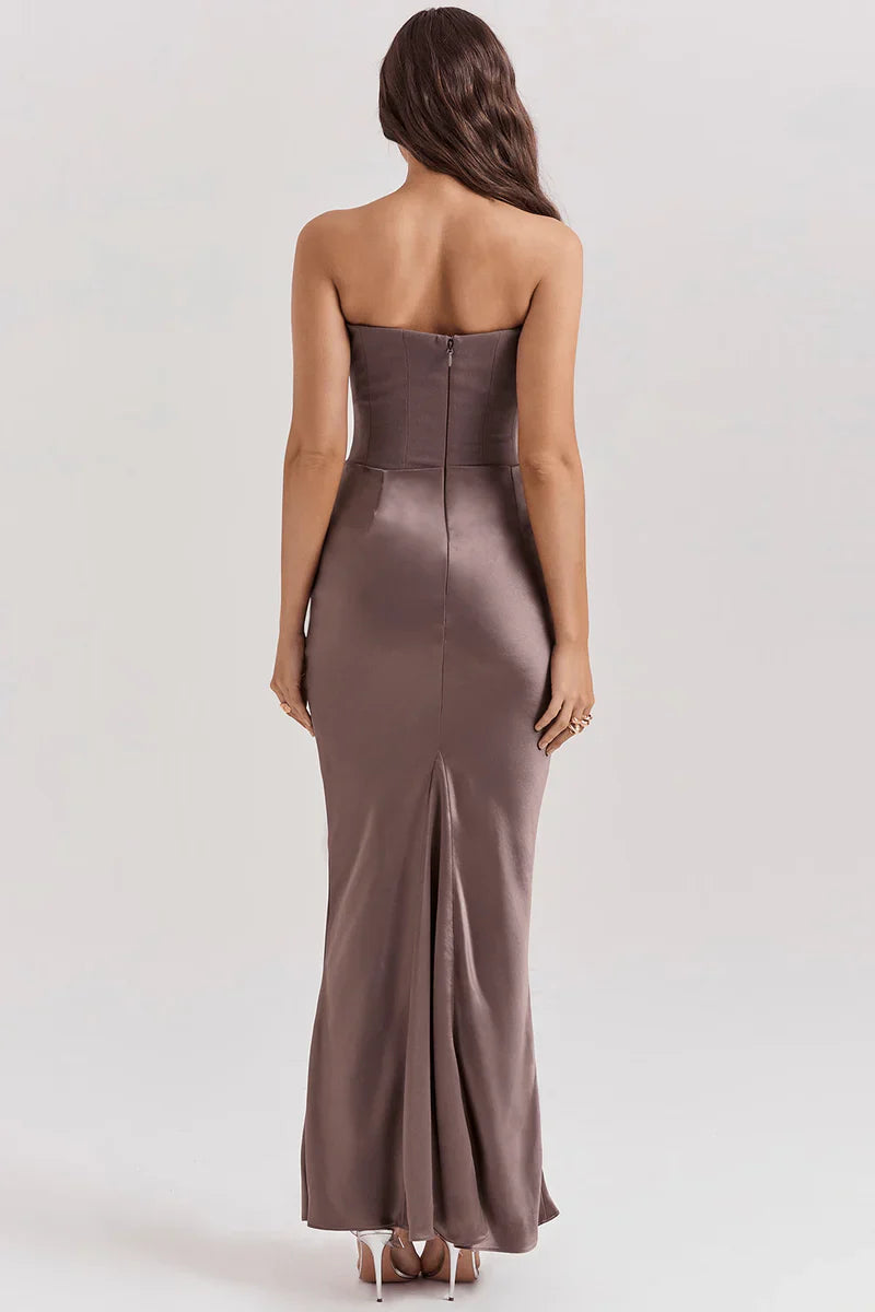 Serena - Dress scuplted satin