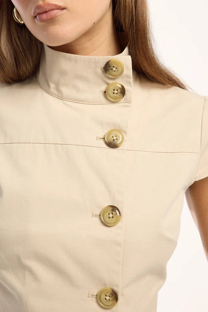 Suki Button Top