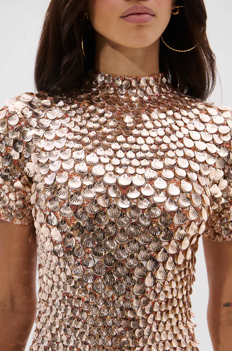Oréa - Dress liquid gold