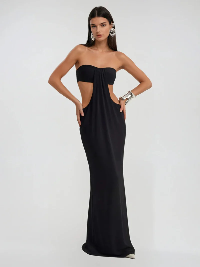 Lunara - Dress deep black