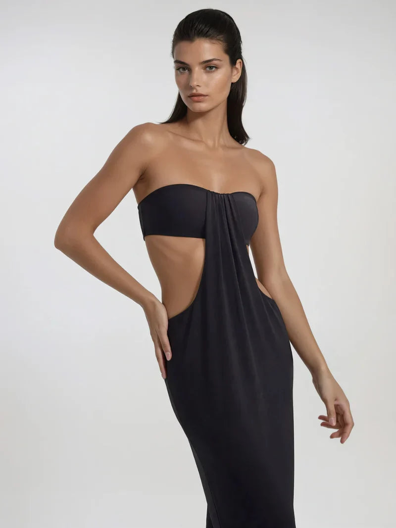 Lunara - Dress deep black