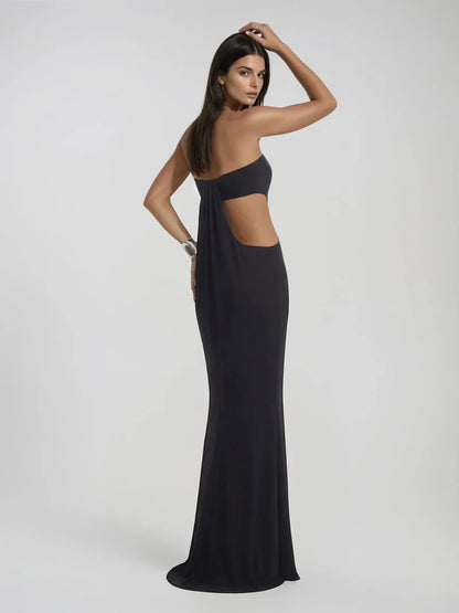 Lunara - Dress deep black