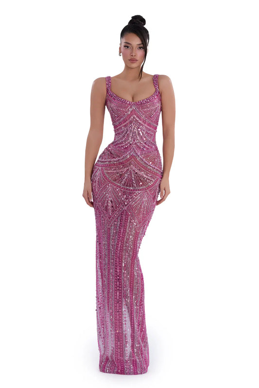 Arina - Dress crystal rose