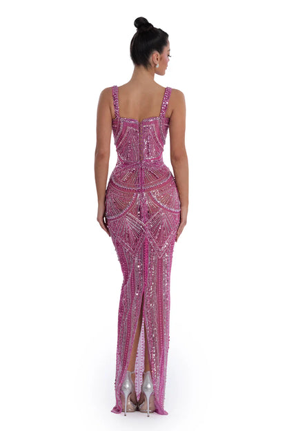 Arina - Dress crystal rose