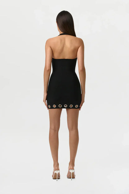 Novera - Dress black chrome