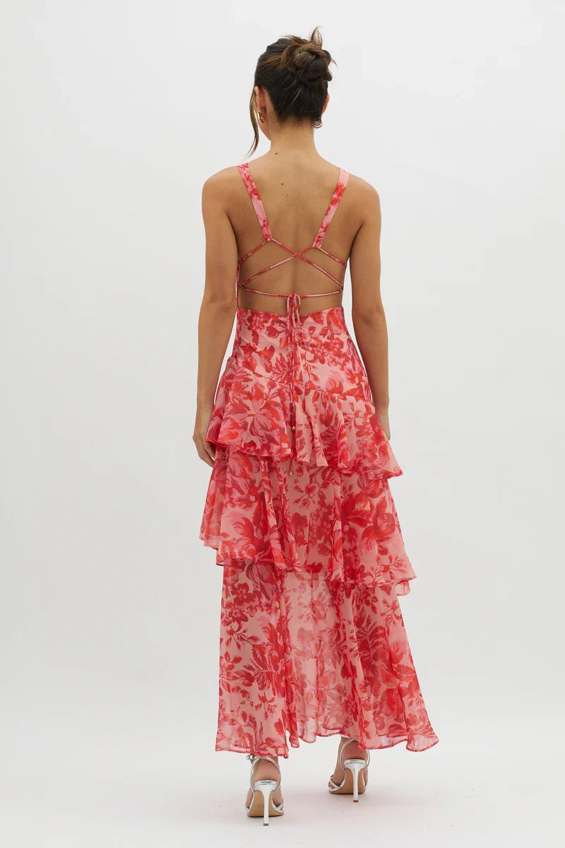 Victoria -Dress sunset bloom
