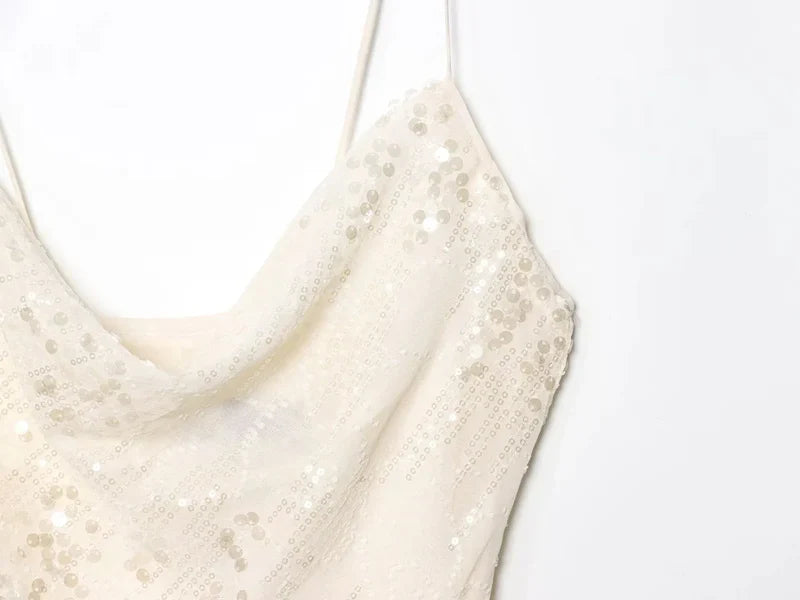 Minara - Dress ivory glow