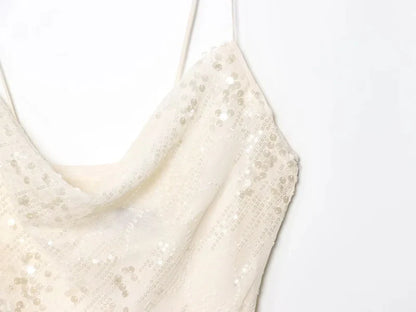 Minara - Dress ivory glow