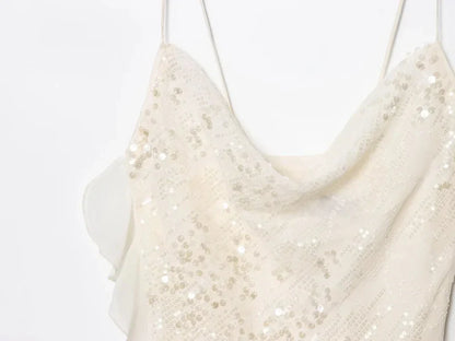 Minara - Dress ivory glow