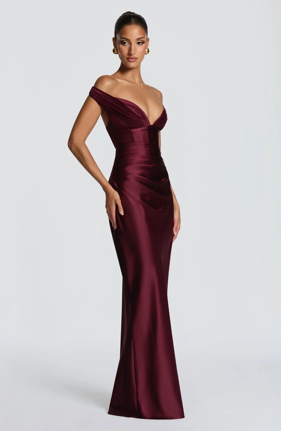 Atalya - Dress bordeaux