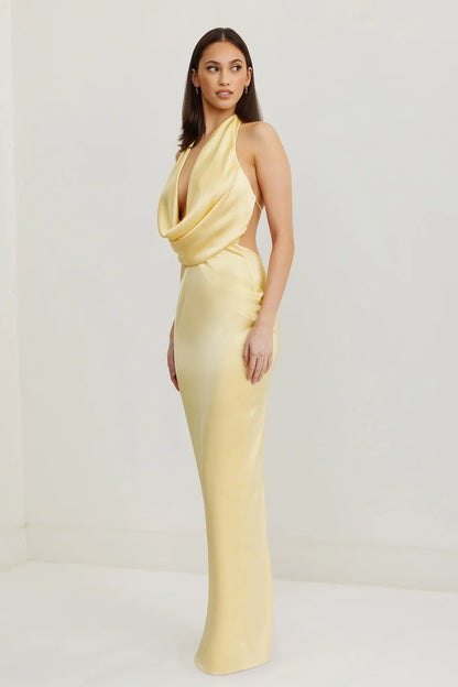Lya - Draped Satin Dress