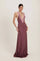 Camilla - Dress plum satin