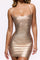 Auréa Mini - Dress liquid gold