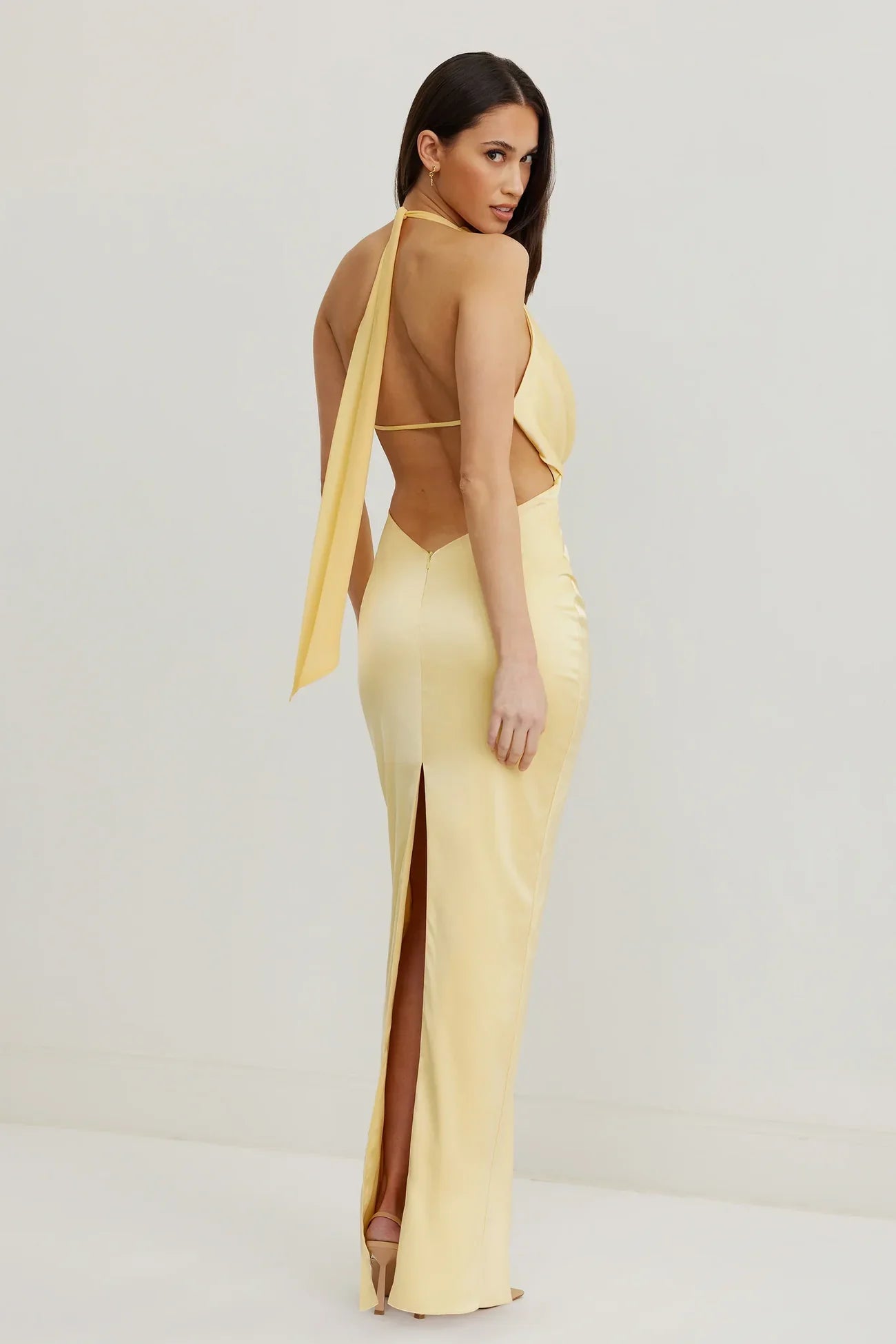 Lya - Draped Satin Dress