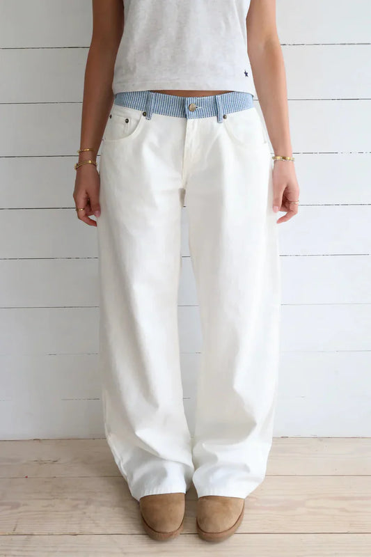 Elena - White Jeans