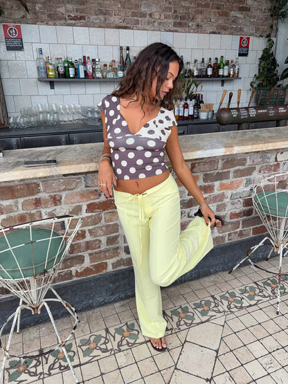 Solène - Pants butter yellow