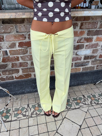 Solène - Pants butter yellow