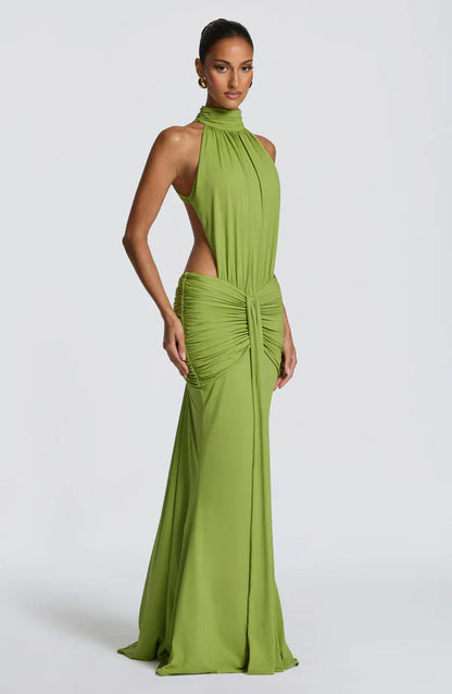 Delgery - Dress olive sculpt