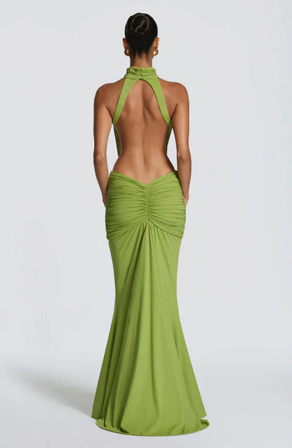 Delgery - Dress olive sculpt