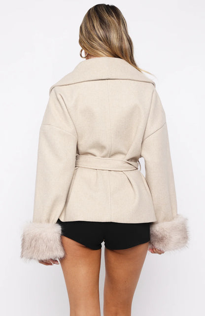 Aurora Fur Cuff Jacket