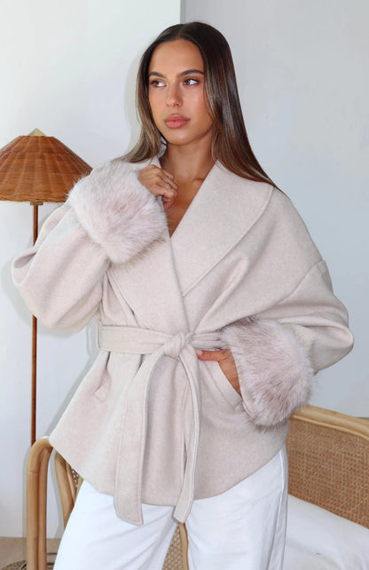 Aurora Fur Cuff Jacket